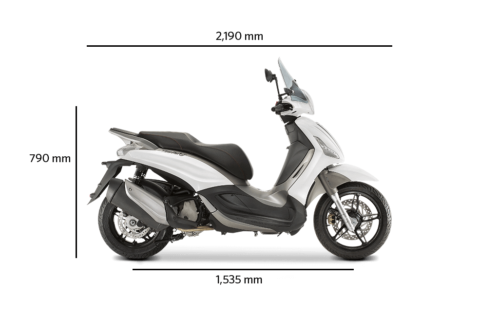 Piaggio Beverly 350 moto blanca